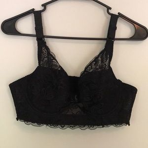 Sexy black lace bra / bra-let Size 38/85